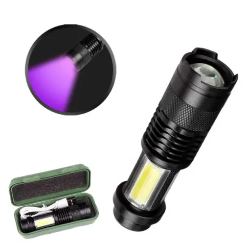 Lanterna Led Uv Branca Detecta Nota Escorpião Cor da luz UltraVioleta