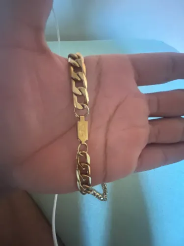 Corrente banhado com ouro 18 k