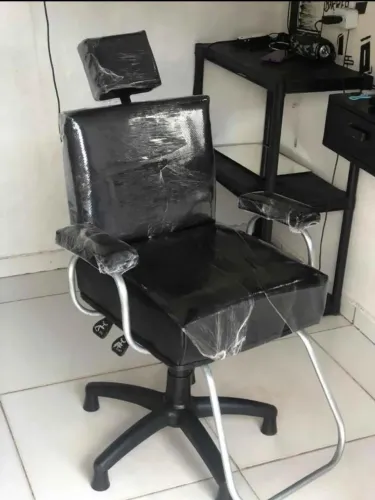 Cadeira salão cabeleireiro reclinável 