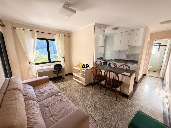 Apartamento à venda em São Paulo-SP, na Vila Andrade: 1 quarto, 1 banheiro, 1 vaga de gara