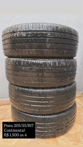 Pneus continental 205/55/r17