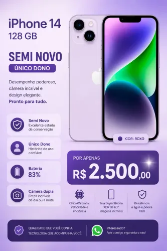 iPhone 14 128 gb Roxo