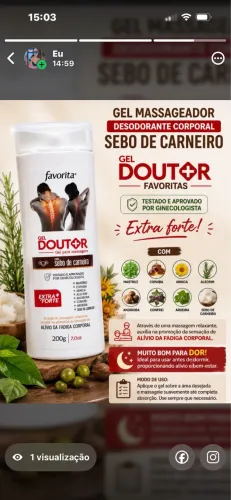 Gel cebo de carneiro
