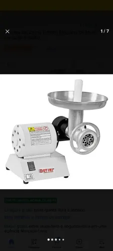 Moedor de carne industrial 