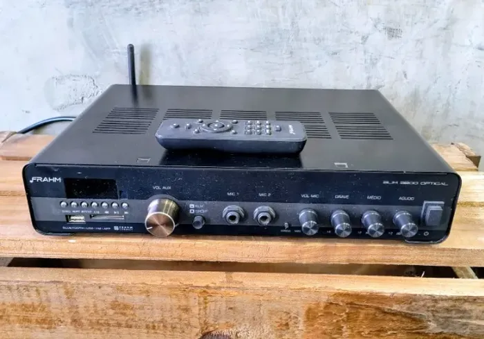amplificador frahm slim 3200 optical som ambiente