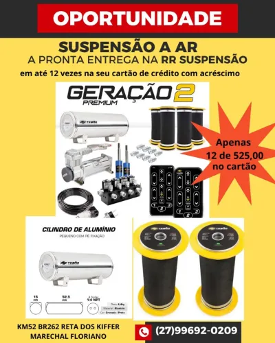 Suspensão, Ar, Rosca e fixa