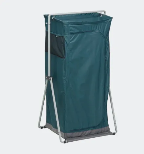 Armário de camping dobrável e compacto básic azul 
