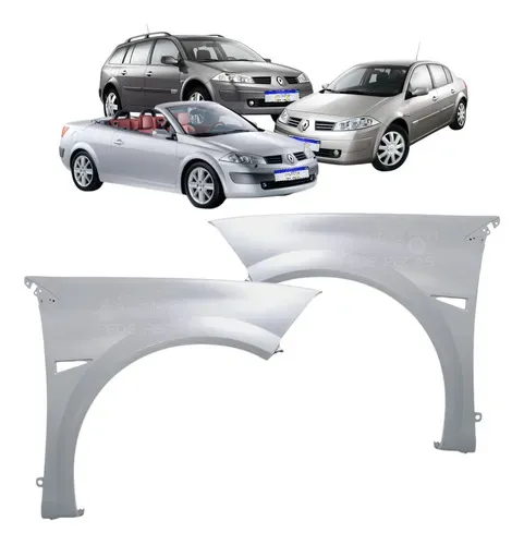 Paralama Megane Sedan Grand Tour Cc 2006 2007 2008 A 13 Novo