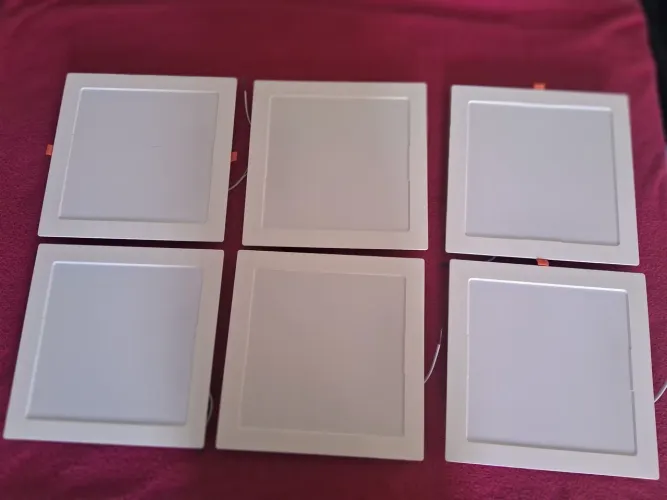 Vendo 6 Luminárias planfon 30w branco