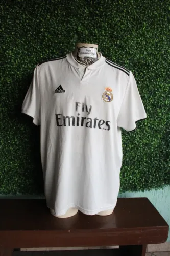 real madrid, 18/19, adidas, camisa home