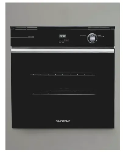 Forno de Embutir a Gás Brastemp 78 Litros Preto com Grill e Timer Touch - BOA84AE 220V