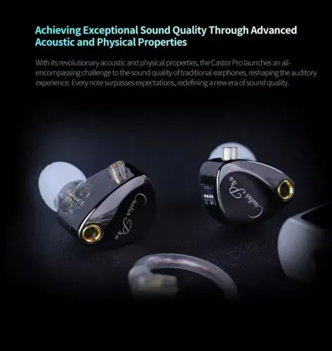 KZ Castor Pro IEM com 2 drives ativos 