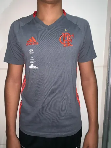 Camisa Flamengo Adidas Original Cinza Tamanho P - Manga Curta