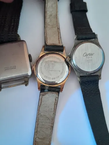 Relógios antigos de prata e inox Cartier Mondaine Alsace swiss paris