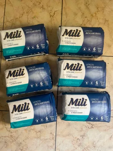 Lote de produtos descartáveis novos para incontinência urinária