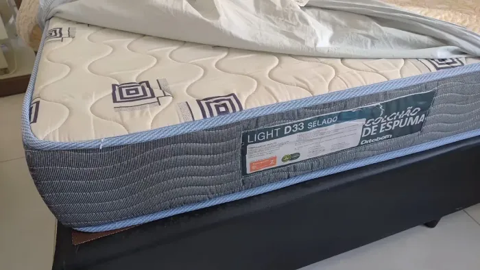 Cama Casal ORTOBOM (Base + Colchão D33)