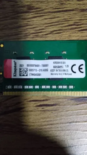 Memória RAM Kingston 4GB DDR4 2666MHz PC Desktop