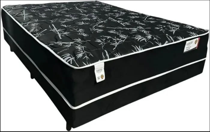 Cama Box Casal Sevilha Pulmatex Espuma Black