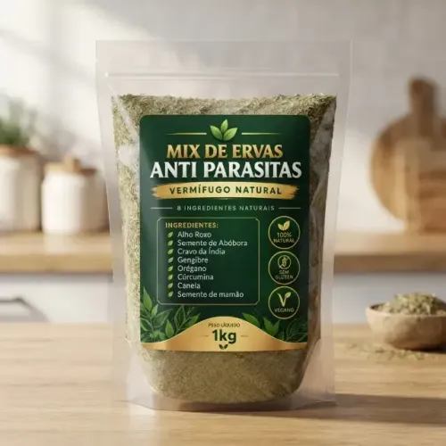 Mix De Ervas Anti Parasitas Vermífugo Natural 1kg