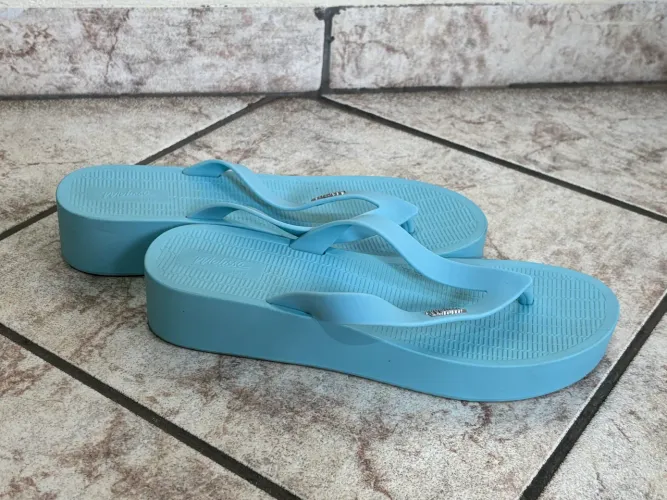 Chinelo Melissa Sun Venice Platform azul 38