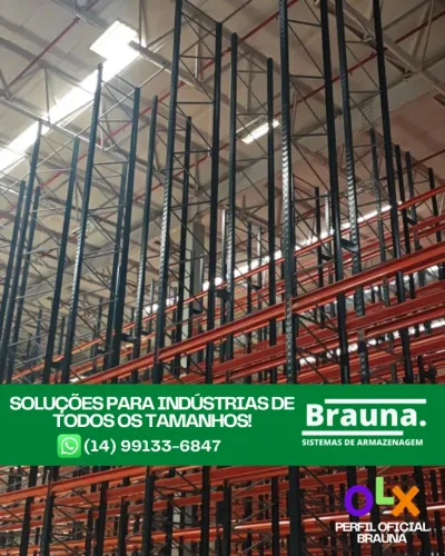 Estrutura de Armazenagem Pesada - Certificada ABNT