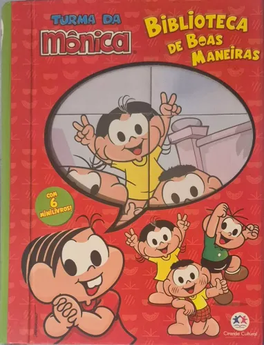 Box c/ 6 minilivrinhos "Turma da Mônica: Biblioteca de Boas Maneiras", da Ciranda Cultural