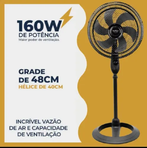 Ventilador de coluna 48cm de grade novo 