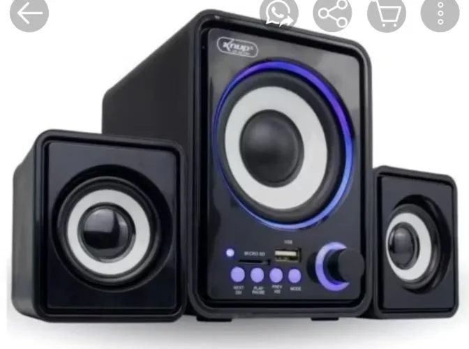 Caixa De Som Subwoofer 2.1 Bluetooth Usb Sd P2 Pc Celular Tv