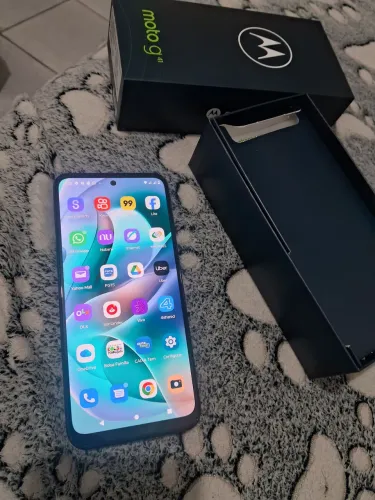 Oferta vende se celular motog41 celular na caixa semi novo celular possui nota fiscal
