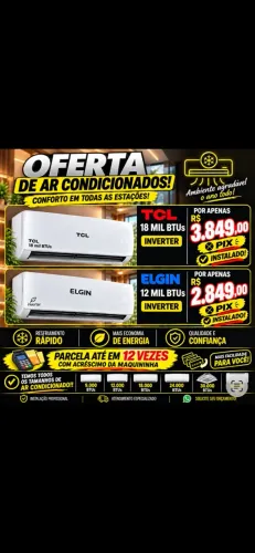 Ar condicionado lacrado