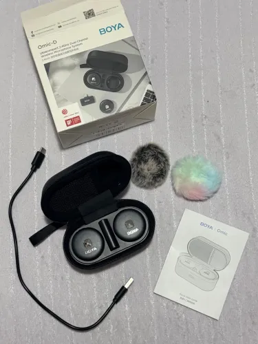 Microfone boya lapela
