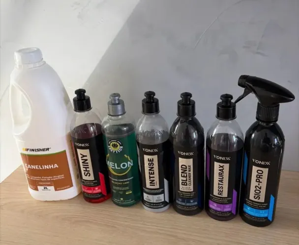 Vendo fração dos produtos de limpeza automotiva vonixx e finisher.