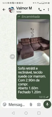Sofá retratil usado em bom estado 