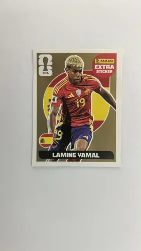 Figurinha Lendária Gold Ouro Lamine Yamal - Original Panini