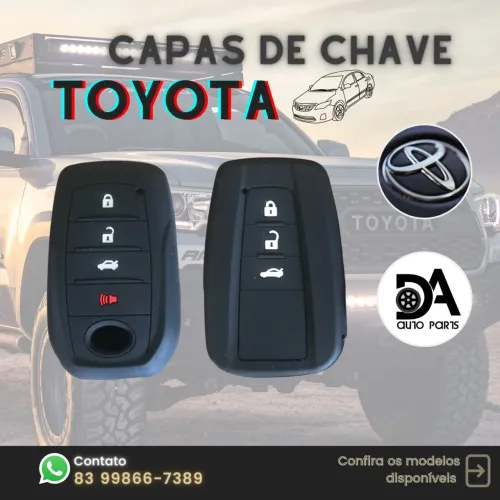 Capa de chave Toyota Hilux SW4 & Corolla - Modelo Presencial