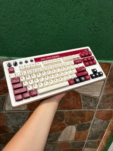 teclado mecânico gamer retrô 8BitDo
