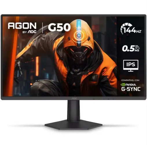Monitor Gamer 24 AGON 24G50F 144Hz G-Sync 0,5ms HDR10 AOC - LACRADO | NF | Garantia