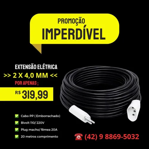 Extensão Elétrica Reforçada