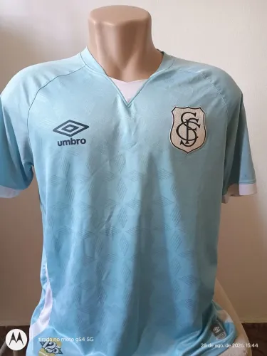Belíssima Camisa Santos Umbro 2020 azul Celeste 125 anos do futebol