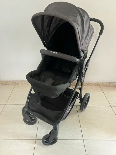 Kit Burigotto: Carrinho Convert + Bebê Conforto Touring X + Base Veicular