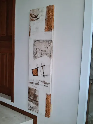 2 QUADROS GEOMÉTRICOS LINDOS GRANDES E BEM LEVES
