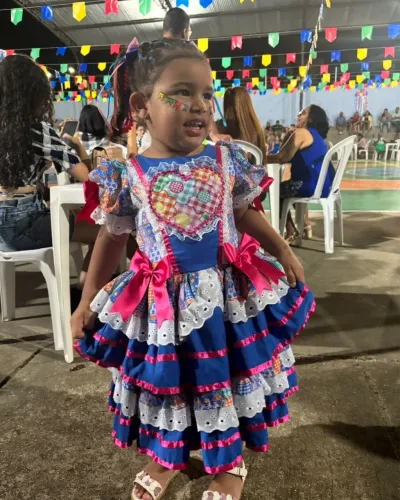 Vestido infantil de São João