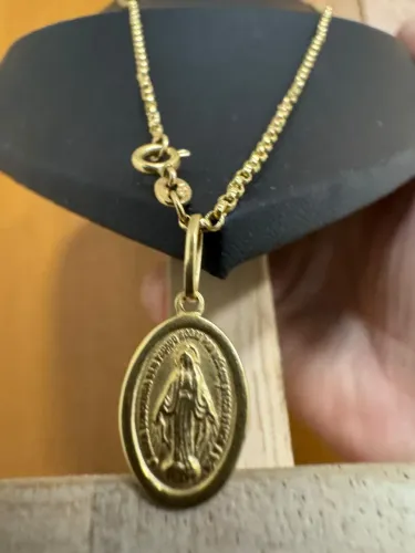 Corrente Elo Português de ouro 18k procedência garantia eterna