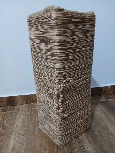 Vaso decorativo de artesanato - rústico - peça única.