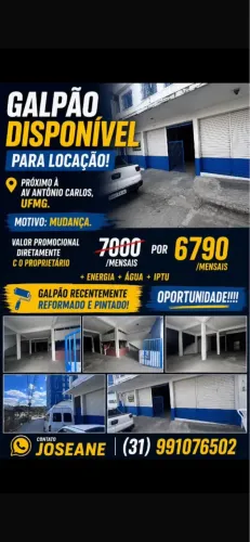 Aluga de galpão bairro São Francisco 