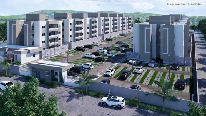 Apartamento com 2 quartos em Patos minha casa minha vida Terraço  das Kamelias