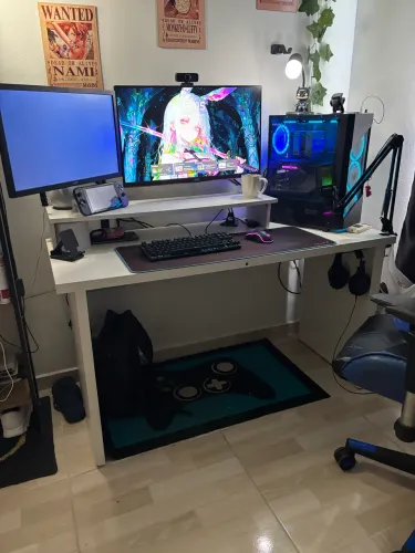 Mesa de escritório - MDF branca - Somente venda