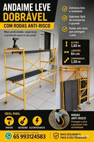 Aluguel e venda andaime dobravel