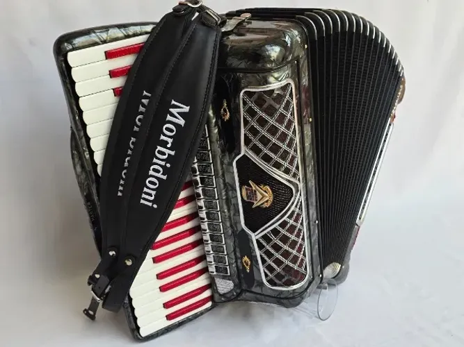 Acordeon 120 baixos Morbidoni Polifônica Impecável
