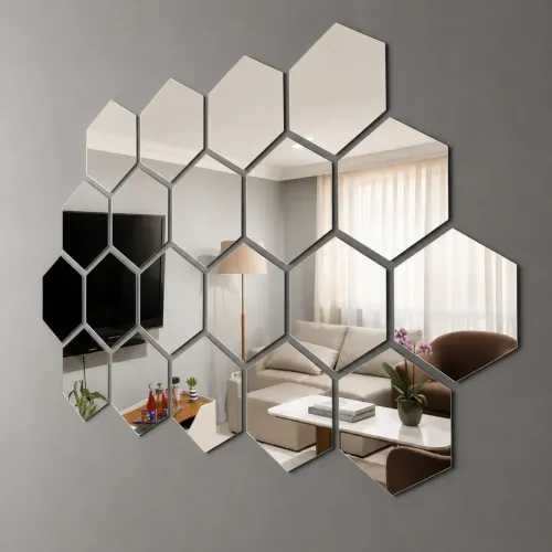 Espelhos Decorativos Hexagonal